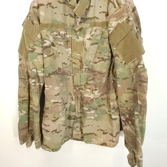 US Military Coat Army Combat Men's Med Long FR Multicam Camo Zip Hook Loop Front - Picture 2 of 11